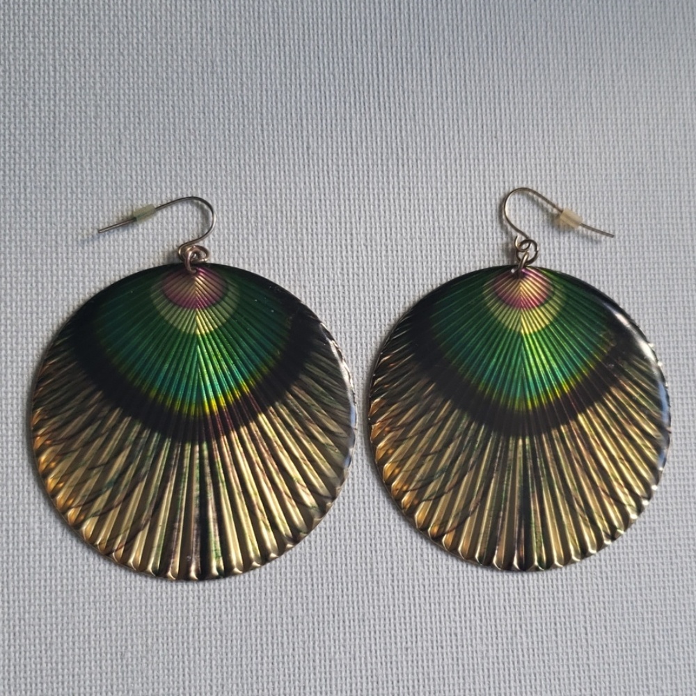 Statement Peacock Earrings